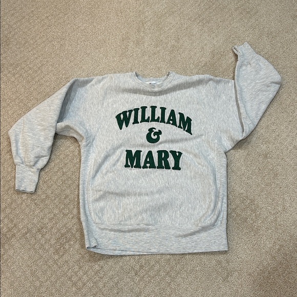 Vintage 80s Champion Reverse Weave William & Mary Sweatshirt Made in USA XL - Picture 2 of 12